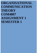 COM4807 ASSIGNMENT 1 SEMESTER 1