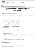 Labo verslag jodometrie: bepaling van vitamine C