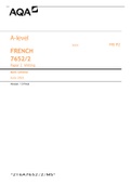 AQA A-level MS P2FRENCH7652/2Paper 2 Writing Mark schemeJune 2021