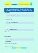 QPA EXAM PREP QUESTIONS AND  CORRECT ANSWERS | LATEST UPDATE