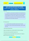 QPA EXAM REVIEW RUTGERS QUESTIONS AND CORRECT ANSWERS |  LATEST UPDATE