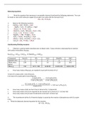 CHE 105 Stoichiometry Answer Key