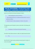 RCTX 2230 EXAM 1 QUESTIONS AND  CORRECT ANSWERS | LATEST UPDATE