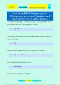 Red Book NBCE Review part 2- Chiropractic practices Questions and  Correct Answers | Latest Update