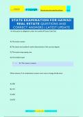 STATE EXAMINATION FOR HAWAII  REAL ESTATE QUESTIONS AND  CORRECT ANSWERS | LATEST UPDATE