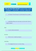 TELUS RATER EXAM QUESTIONS AND  CORRECT ANSWERS | LATEST UPDATE