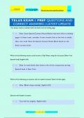 TELUS EXAM 1 PREP QUESTIONS AND  CORRECT ANSWERS | LATEST UPDATE