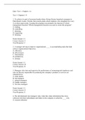 BUS 302 MANAGEMENT CONCEPTS TEST 1- Chapters 1-4.