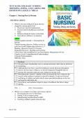 Complete Test Bank Davis Advantage for Basic Nursing 3rd Edition Treas Questions & Answers with rationales (Chapter 1-41)