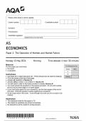 AQA AS ECONOMICS Paper 1 The Operation of Markets and Market Failure  7135/1-QP-Economics-AS-13May24