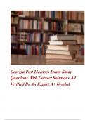  Georgia Pest Licenses Exam Study Questions With Correct Solutions All Verified By An Expert A+ Graded