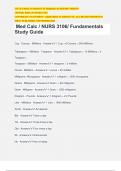 Med Calc / NURS 3106/ Fundamentals Study Guide