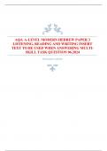 AQA A-LEVEL MODERN HEBREW PAPER 3  LISTENING, READING AND WRITING INSERT TEXT TO BE USED WHEN ANSWERING MULTISKILL TASK QUESTION 06.2024