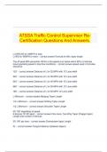  ATSSA Traffic Control Supervisor Re-Certification Questions And Answers.