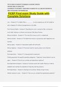 FICEP Final exam Study Guide with Complete Solutions