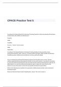 CPACE Practice Test 5 Questions and Answers