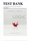 Test Bank for A Concise Introduction to Logic, 11th Edition, Patrick J. Hurley, Lori Watson (complete chapters)