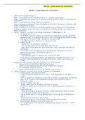 NR 503 - Study Guide for Final Exam