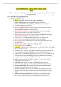 MULTIDIMENSIONAL CARE II EXAM 1 STUDY GUIDE 2021