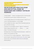 HECM EXAM AND PRACTICE EXAM 2024-2025 ACTUAL EXAM 150 QUESTIONS AND CORRECT DETAILED ANSWERS