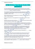 EFMB Written Test Study Guide 2024 GRADED A