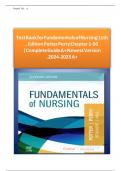 TEST BANK Fundamentals of Nursing (11TH) by Potter Perry| Complete Guide Chapter 1-50 Latest Test Bank 100% Veriﬁed Answers (NEW VERSION) PDF