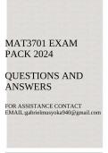 MAT3701 Exam pack 2024(Linear Algebra III)Questions and answers