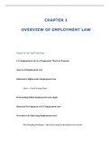 Employment Law for Human Resource Practice, Walsh - Solutions, summaries, and outlines.  2022 updated