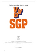 parlementaire democratie: vvd & sgp