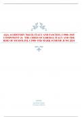 AQA AS HISTORY 7041/2L ITALY AND FASCISM, C1900–1945  COMPONENT 2L THE CRISIS OF LIBERAL ITALY AND THE  RISE OF MUSSOLINI, C1900–1926 MARK SCHEME JUNE 2024