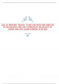 AQA AS HISTORY 7041/2M WARS AND WELFARE: BRITAIN  IN TRANSITION, 1906–1957 COMPONENT 2M SOCIETY IN  CRISIS, 1906–1929 MARK SCHEME JUNE 2024