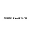 AUI3702 EXAM PACK