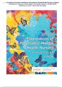 Test Bank Varcarolis' Foundations of Psychiatric-Mental Health Nursing A Clinical 9th Edition by Margaret Jordan Halter |Test Bank| Chapter 1-36| REVISED EDITION| LATEST UPDATED 2024-2025|