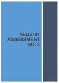 AED3701 ASSESSMENT NO. 2 (607829)