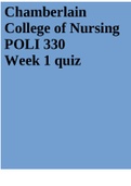 POLI 330 Week 1 quiz