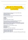 NHA LINE OF SERVICE EXAM QUESTIONS AND ANSWERS WELL ILLUSTRATED.