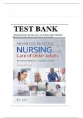 Test Bank Advanced Practice Nursing in the Care of Older Adults 3rd Edition Kennedy-Malone || complete Guide || grade A+.