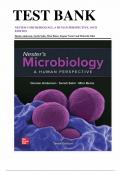 Test Bank for Nester's Microbiology: A Human Perspective, 10th Edition by Anderson ISBN NO: 9781260735505 Chapter 1-30 Complete Guide.