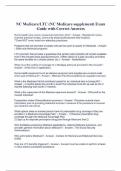 fits for a shorter period, etc.) - Answer - Nonforfeiture WhNC Medicare/LTC (NC Medicare supplement) Exam  Guide with Correct Answersen must the outline of coverage for a Medigap policy be provided to the insured? - Answer - At the time of application. Ho