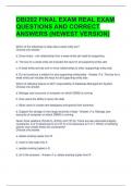 DBI202 FINAL EXAM REAL EXAM QUESTIONS AND CORRECT ANSWERS (NEWEST VERSION)