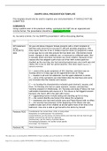 NR 511 - SNAPPS Template for Oral Presentation