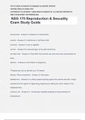 NSG 170 Reproduction & Sexuality Exam Study Guide