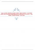 AQA A-LEVEL PHYSICAL EDUCATION 7582/2 PAPER 2 FACTORS  AFFECTING OPTIMAL PERFORMANCE IN PHYSICAL ACTIVITY AND  SPORT MARK SCHEME JUNE 2024 