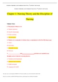 NURSING THEORIES AND NURRSING PRACTICE 4TH EDITION  TEST BANK