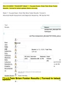 RELG 6512WEEK 7 TRANSCRIPT Week 7 - Focused Exam: Chest Pain Brian Foster Results | Turned In latest update Walden University