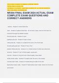 NR304 FINAL EXAM 2024 ACTUAL EXAM COMPLETE EXAM QUESTIONS AND CORRECT ANSWERS