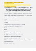 Nur 210 Exam 3 Galen College Of Nursing Latest 2024-2025 Actual Exam 180 Questions And Correct Detailed Answers With Rationales