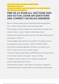 PMK-EE E4 EXAM ALL SECTIONS 2024- 2025 ACTUAL EXAM 200 QUESTIONS AND CORRECT DETAILED ANSWERS