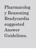 Pharmacology Reasoning Bradycardia suggested Answer Guidelines.