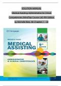 TEST BANK For Medical Assisting Administrative & Clinical Competencies (MindTap Course List) 9th Edition by Michelle Blesi, Verified Chapters 1 - 58, Complete Newest Version